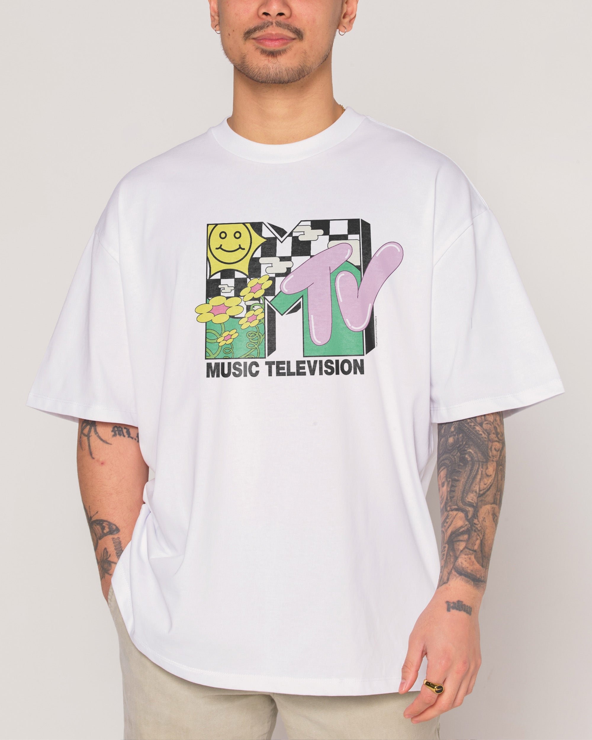 Garden MTV Logo Oversized Tee