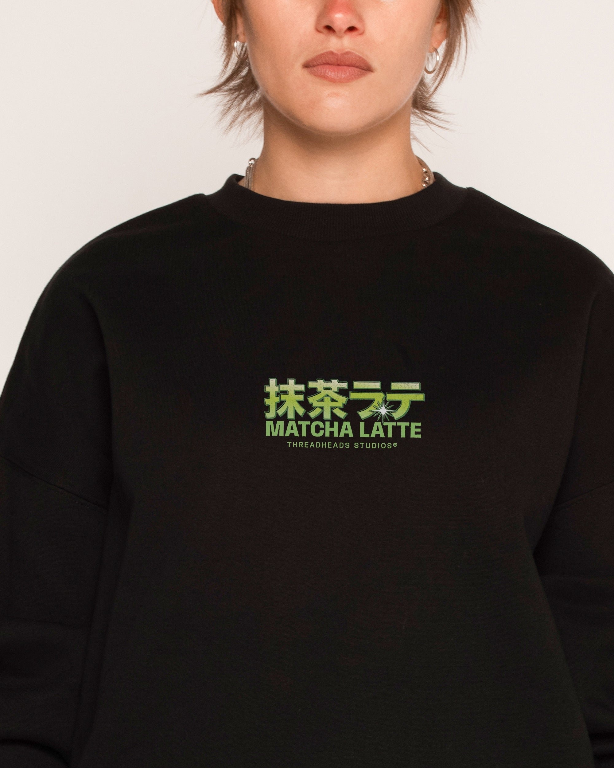 Matcha Latte Unisex Sweatshirt - Premium 340gsm Cotton Poly Blend Graphic Print