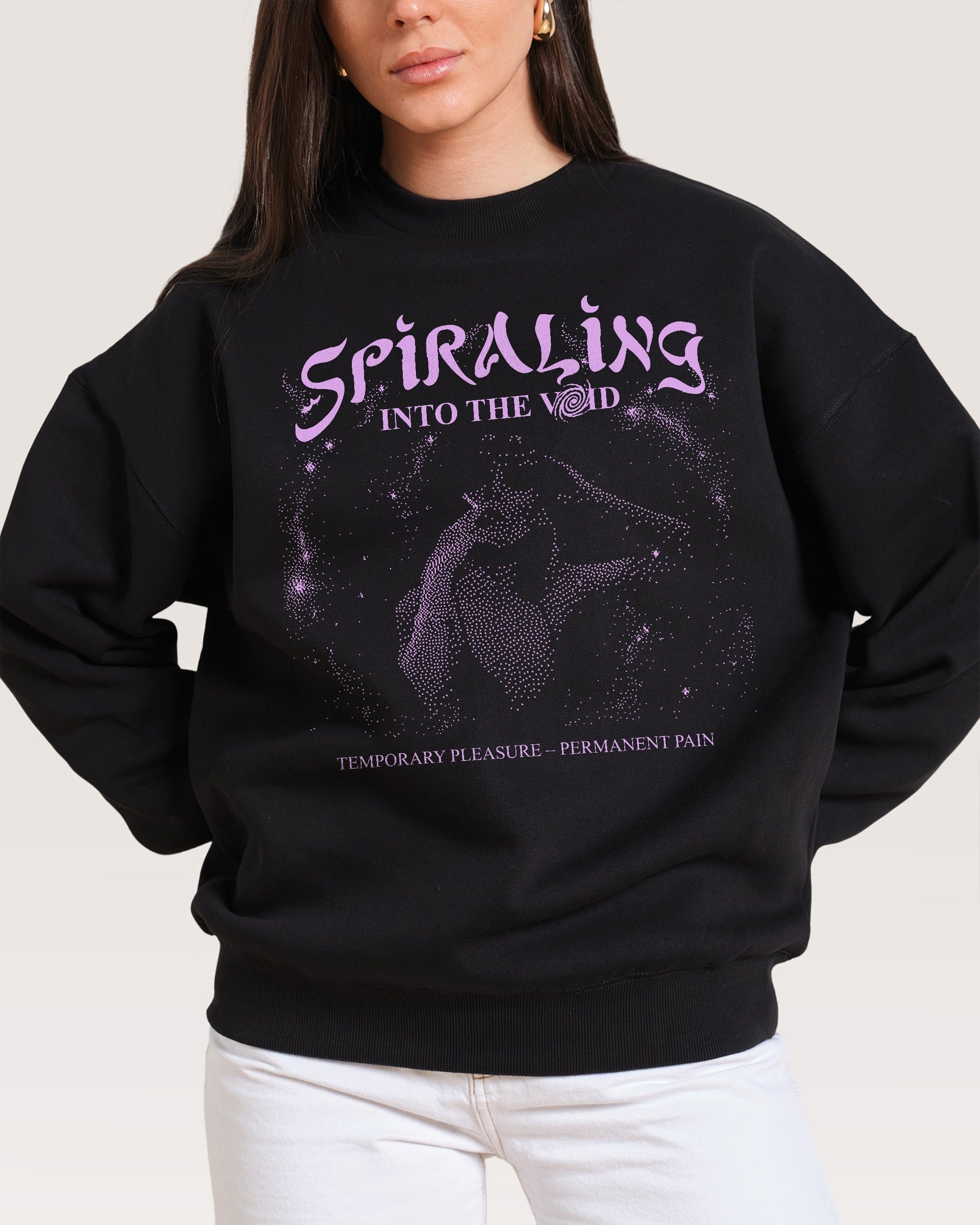 Spiralling Into the Void Unisex Graphic Sweatshirt - Threadheads 340gsm Cotton-Poly Blend
