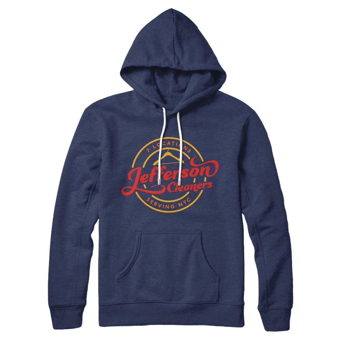 Jefferson Cleaners Unisex Pullover Hoodie - Cotton Polyester Loose Fit Kangaroo Pocket