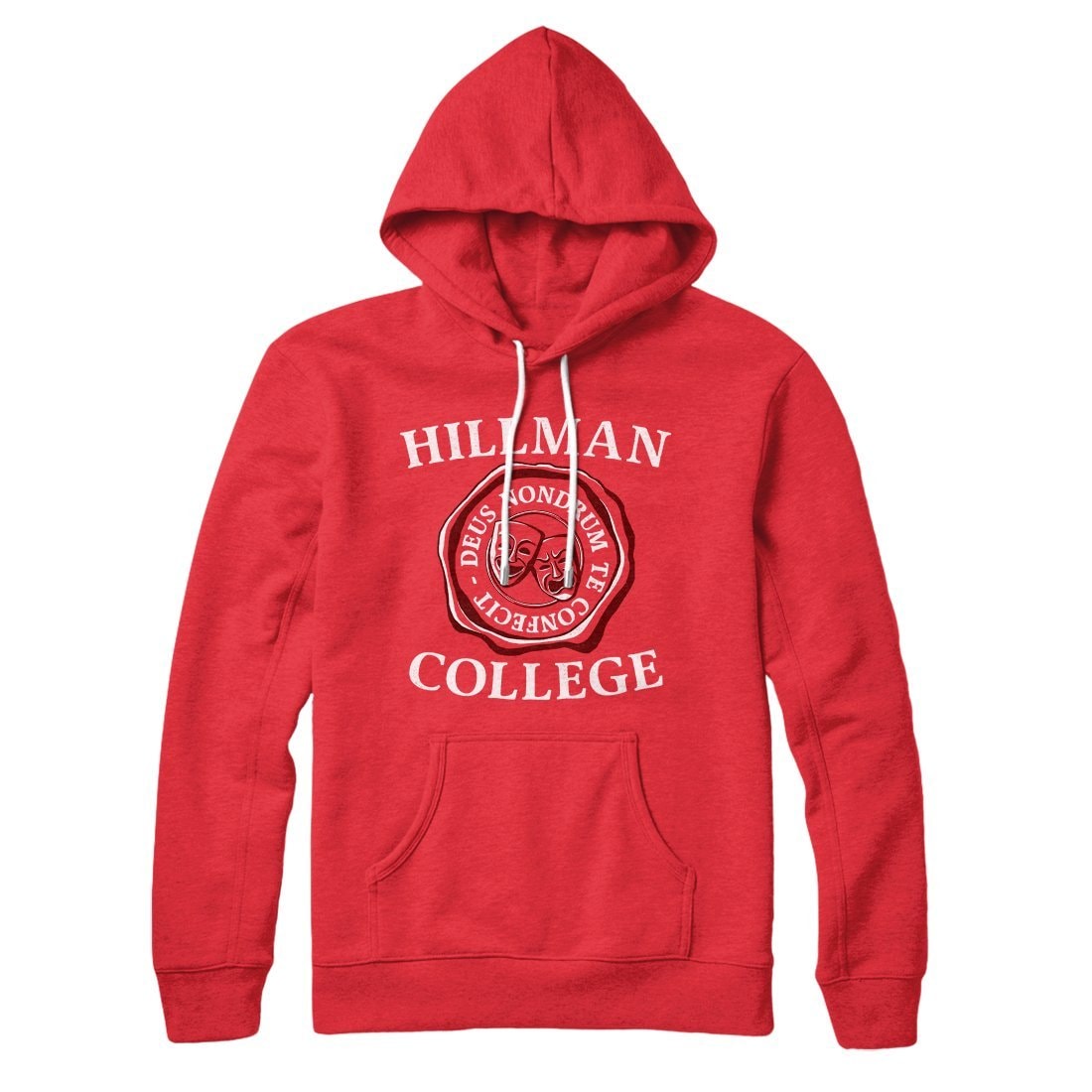 Hillman College Unisex Cotton Polyester Pullover Hoodie with Kangaroo Pocket